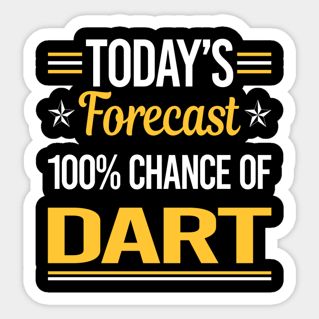 Today Forecast Darts Darts Sticker TeePublic